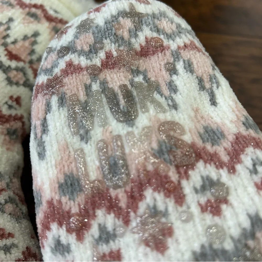 13 Pair NWOT EUC Slipper Socks, Boot, Winter, Fuzzy, Tall, Nonslip Muk Luks